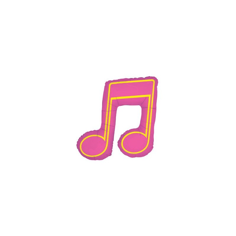 BALLON METALLIQUE DOUBLE NOTE DE MUSIQUE 101 CM BALLON METALLIQUE DOUBLE NOTE DE MUSIQUE 101 CM