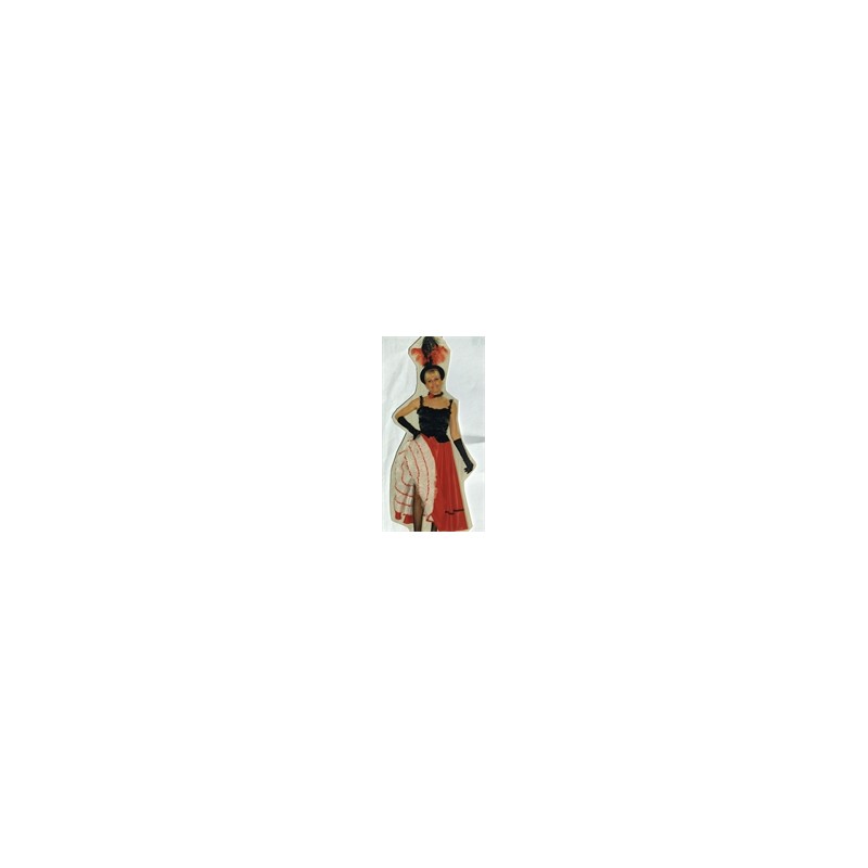 DEGUISEMENT FRENCH CANCAN ROUGE/NOIR/BLANC TAILLE 40/42 DEGUISEMENT FRENCH CANCAN ROUGE/NOIR/BLANC TAILLE 40/42