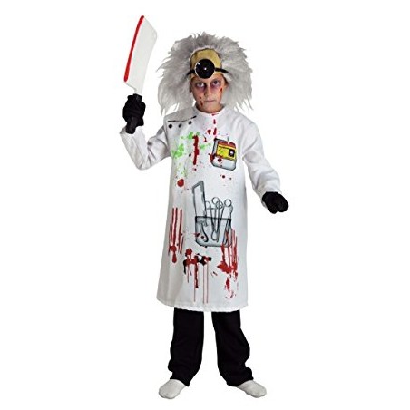 DEGUISEMENT SCIENTIFIQUE FOU TAILLE 10 ANS