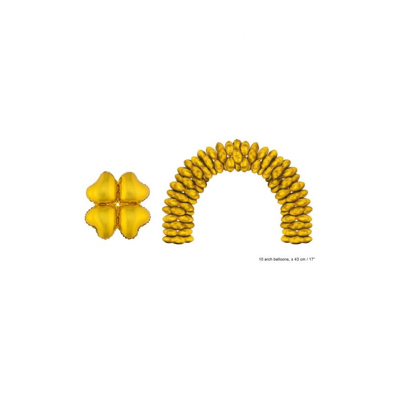 10 BALLONS METALLIQUE POUR ARCHE FORME 4 COEURS COLLES 42,5 X 42,5 CM OR 10 BALLONS METALLIQUE POUR ARCHE FORME 4 COEURS COLLES 42,5 X 42,5 CM OR