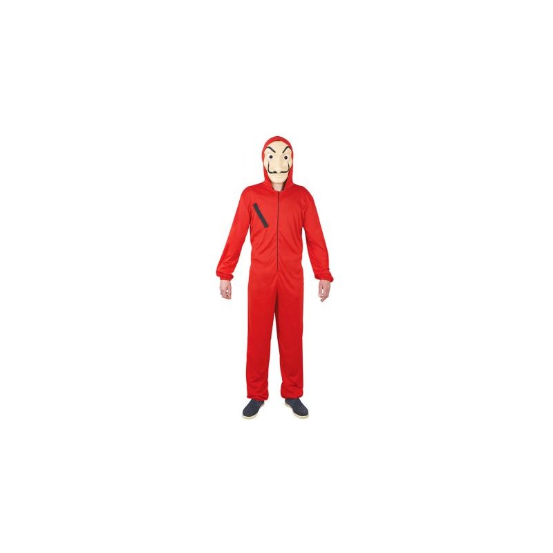 DEGUISEMENT COMBINAISON BRAQUEUR ROUGE TAILLE S-M