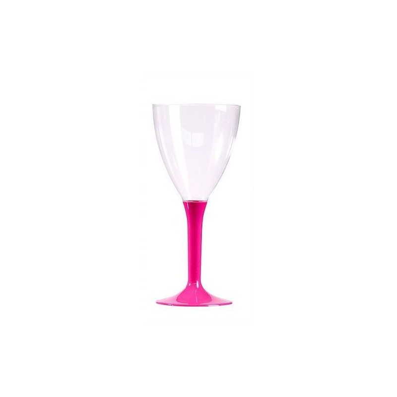 10 VERRES A VIN PIED ROSE INDIEN 10 VERRES A VIN PIED ROSE INDIEN