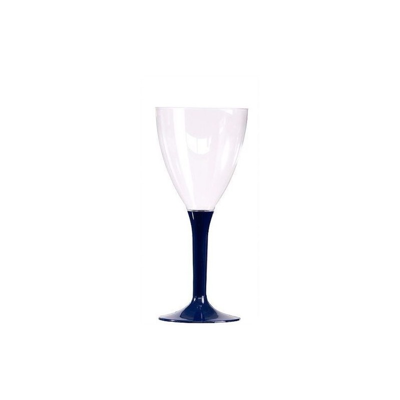 VERRE A VIN PIED BLEU MARINE VERRE A VIN PIED BLEU MARINE