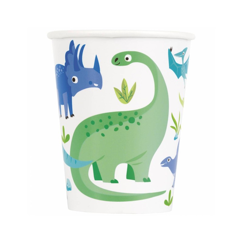 8 GOBELETS DINOSAURE CARTON 266 ML 8 GOBELETS DINOSAURE CARTON 266 ML
