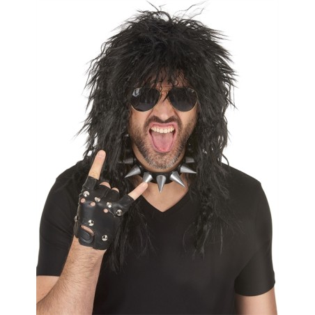 PERRUQUE ROCK OU PUNK HOMME NOIRE