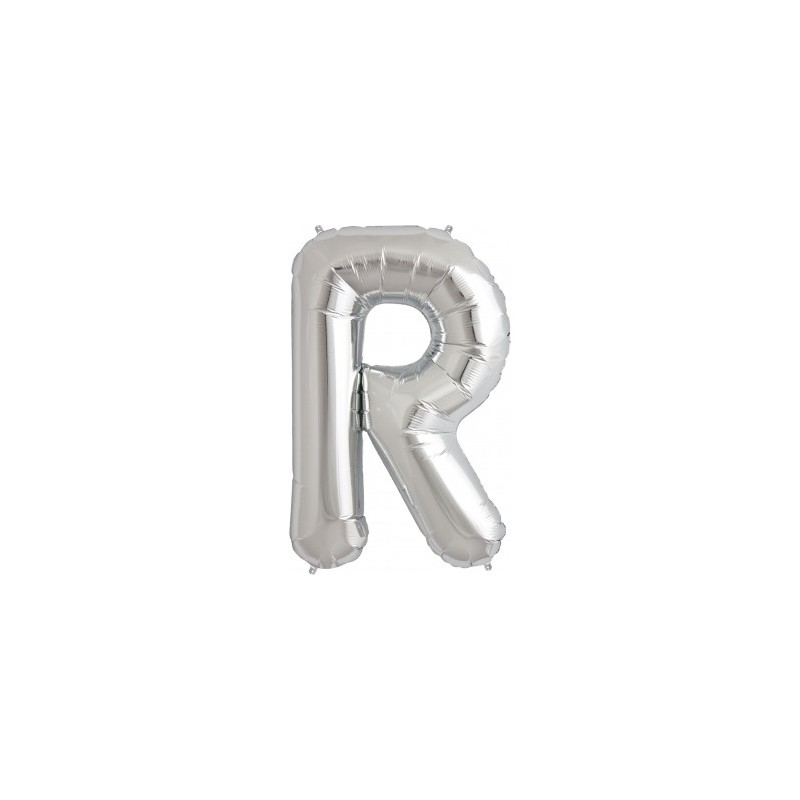 LETTRE METALLIQUE LETTRE R ARGENT 41CM LETTRE METALLIQUE LETTRE R ARGENT 41CM