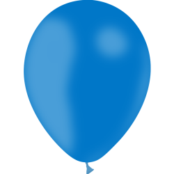 12 BALLONS LATEX 28 CM BLEU ROI BALLOONIA
