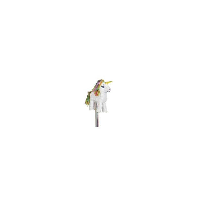 PINATA LICORNE BLANCHE 3D A TAPER OU A TIRER PINATA LICORNE BLANCHE 3D A TAPER OU A TIRER