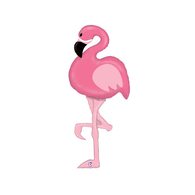 BALLON METALLIQUE FLAMANT ROSE SPECIAL DELIVERY 5 PIEDS DE HAUT