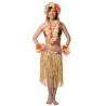 SET HAWAIEN MULTICOLORE FLEURS GEANTES 