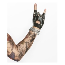 MITAINE ROCKEUR OU PUNK  FAUX CUIR