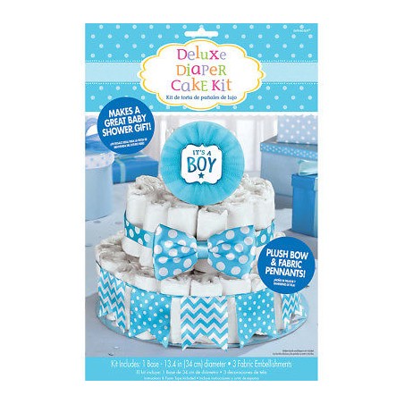 SET DE DECORATION DE GATEAU DE COUCHE GARCON