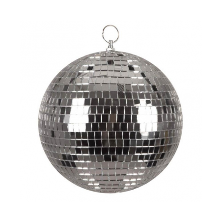 BOULE A FACETTE ARGENT DIAMETRE 20 CM