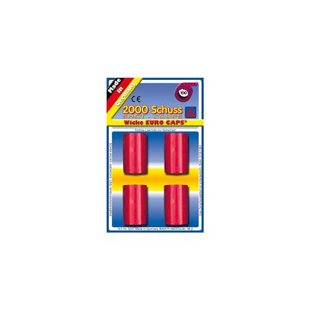 BLISTER DE 4 ROULEAUX D'AMORCES 2000 COUPS 
