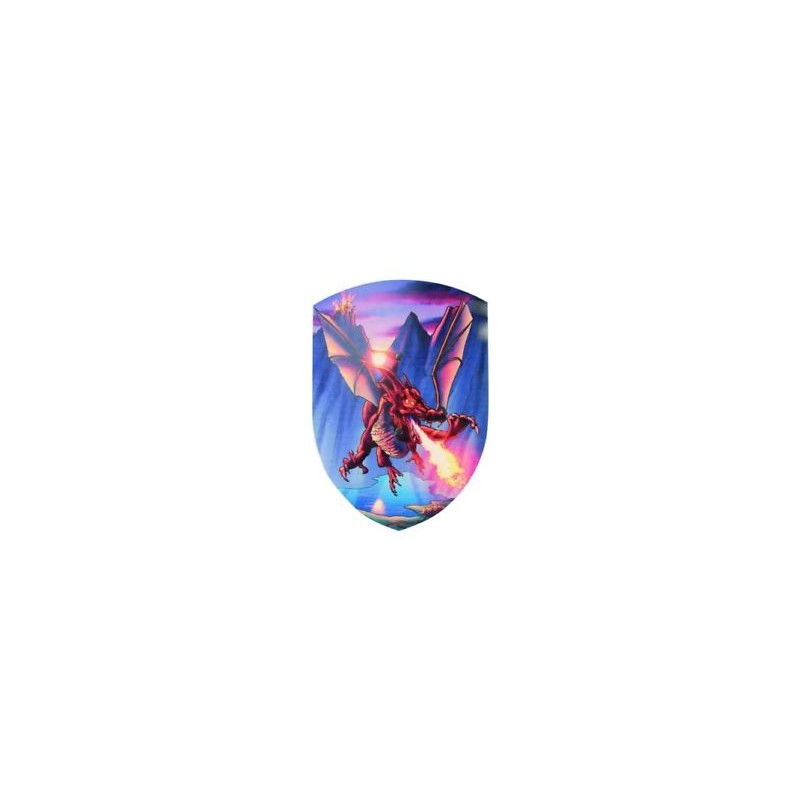BOUCLIER DRAGON VOLANT IGNIS 27 X 37 CM COURBE EN BOIS BOUCLIER DRAGON VOLANT IGNIS 27 X 37 CM COURBE EN BOIS