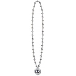 COLLIER ARGENT BOULE DISCO 