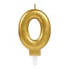 BOUGIE CHIFFRE 0 OR 