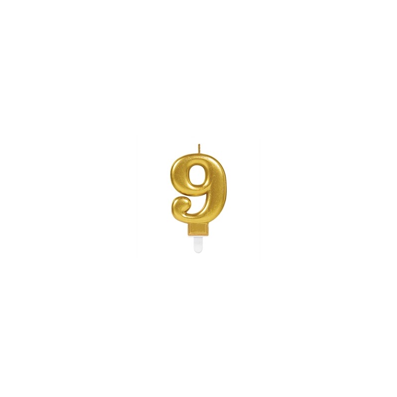 BOUGIE CHIFFRE 9 OR BOUGIE CHIFFRE 9 OR