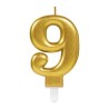 BOUGIE CHIFFRE 9 OR 