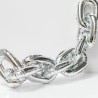 BALLON METALLIQUE CHAINE 80 CM ARGENT