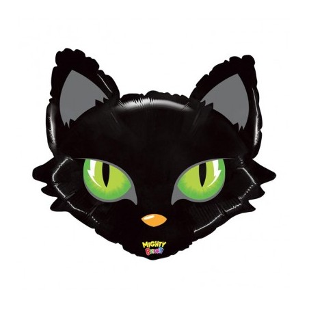BALLON TETE DE CHAT NOIR 71 CM