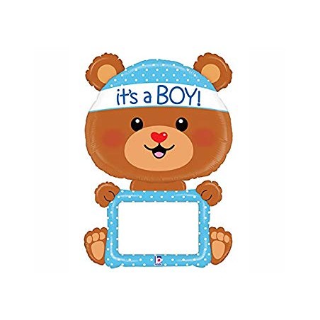 BALLON METALLIQUE OURS PERSONNALISABLE IT'S A BOY