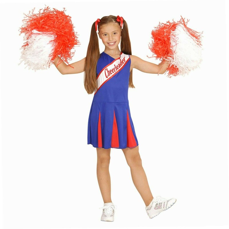 DEGUISEMENT POMPOM GIRL CHEERLEADER BLEU TAILLE 6 ANS DEGUISEMENT POMPOM GIRL CHEERLEADER BLEU TAILLE 6 ANS