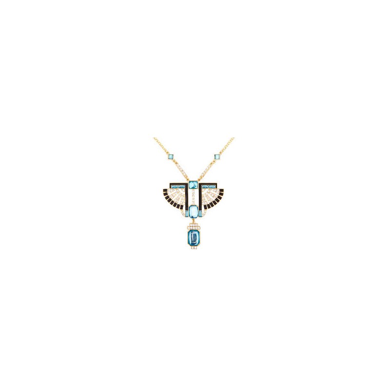 COLLIER PHARAON DOREE AVEC STRASS ET PIERRES COLLIER PHARAON DOREE AVEC STRASS ET PIERRES