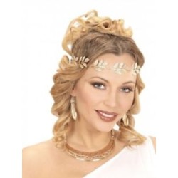 COURONNE DE LAURIERS EN METAL OR