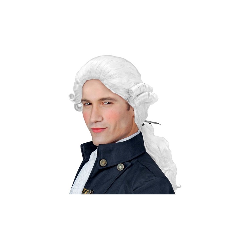 PERRUQUE MARQUIS DUC DONATIEN HOMME BLANCHE PERRUQUE MARQUIS DUC DONATIEN HOMME BLANCHE