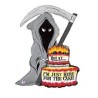 BALLON METALLIQUE FAUCHEUSE D'HALLOWEEN 89 CM DE HAUT