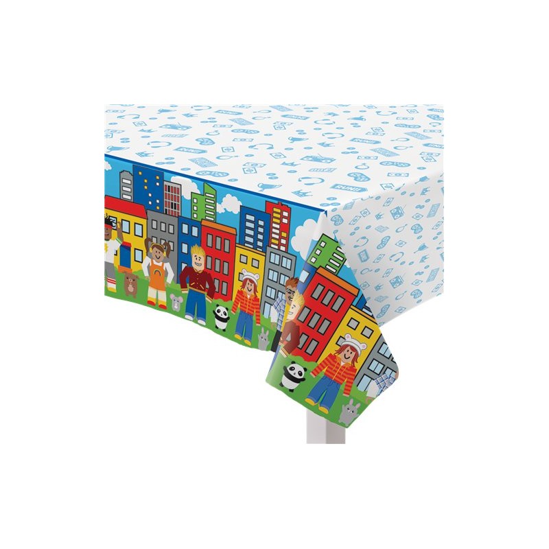 NAPPE EN PAPIER ROBLOCK PARTY  137 X 243 CM