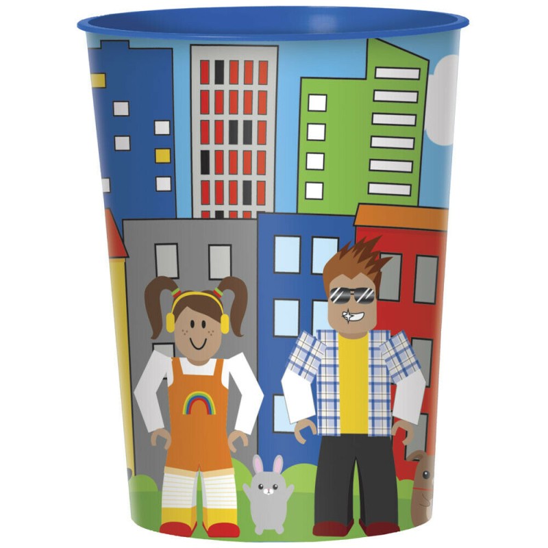 GOBELET EN PLASTIQUE RIGIDE ROBLOCK PARTY 473 ML GOBELET EN PLASTIQUE RIGIDE ROBLOCK PARTY 473 ML