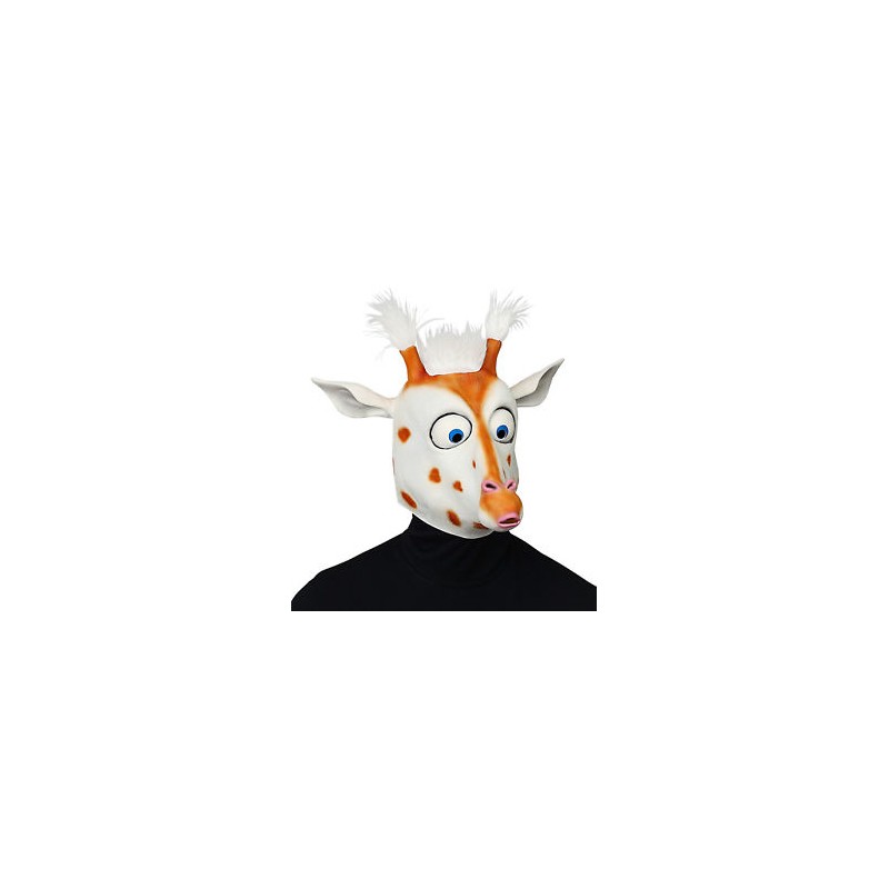 MASQUE LATEX DE GIRAFFE AVEC EFFET POILS MASQUE LATEX DE GIRAFFE AVEC EFFET POILS
