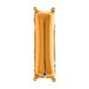 BALLON METALLIQUE LETTRE I OR 35 CM