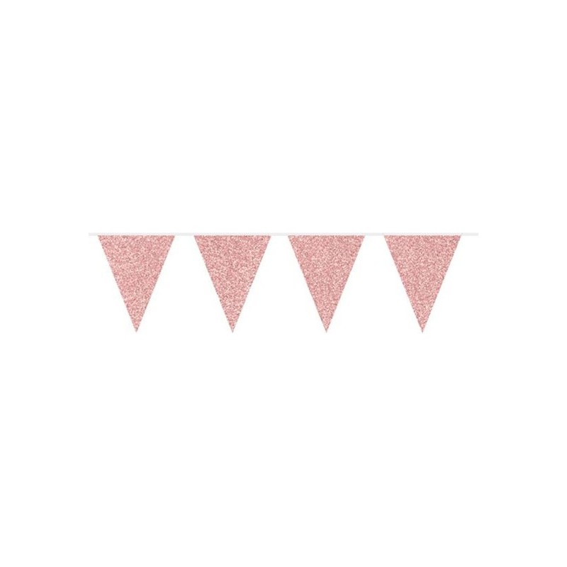 GUIRLANDE PAVILLON ROSE GOLD PAILLETTE 6 METRES GUIRLANDE PAVILLON ROSE GOLD PAILLETTE 6 METRES