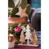 DECOR FORET NATURELLE BOIS RENNE ET SAPIN CUIVRE
