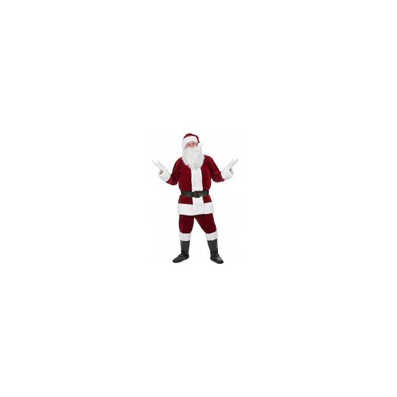 DEGUISEMENT PERE NOEL BORDEAUX VELOUR TAILLE L