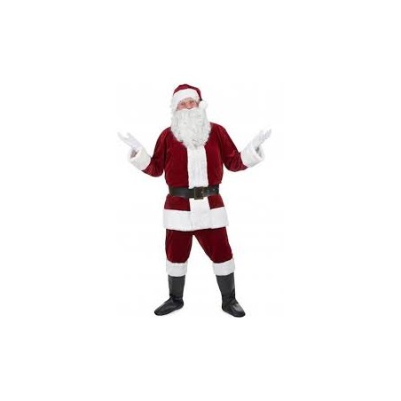DEGUISEMENT PERE NOEL BORDEAUX VELOUR TAILLE L