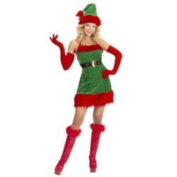 DEGUISEMENT LUTIN FEMME TAILLE L 