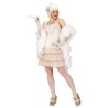 DEGUISEMENT ROBE CHARLESTONE IVOIRE EN DENTELLE TAILLE XL 