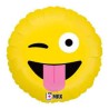 BALLON METALLIQUE EMOJI TIRE LA LANGUE  46CM