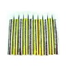 SACHET 24 SARBACANES METALLISEES OR ET ARGENT SECURISEES 