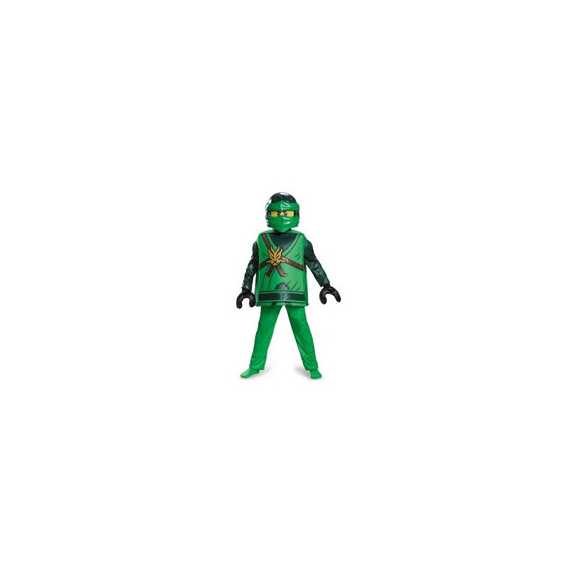 DEGUISEMENT LLOYD NINJAGO VERT DELUXE TAILLE 10/12 ANS 