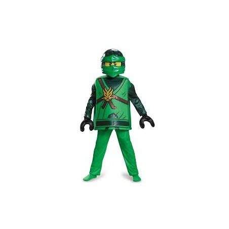 DEGUISEMENT LLOYD NINJAGO VERT DELUXE TAILLE 10/12 ANS 