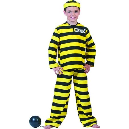 DEGUISEMENT PRISONNIER DALTON TAILLE 10 ANS