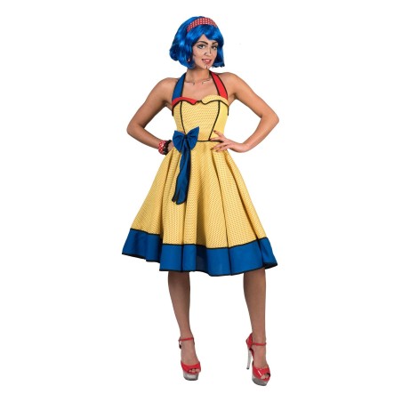 DEGUISEMENT ROBE POPART JAUNE TAILLE 40-42