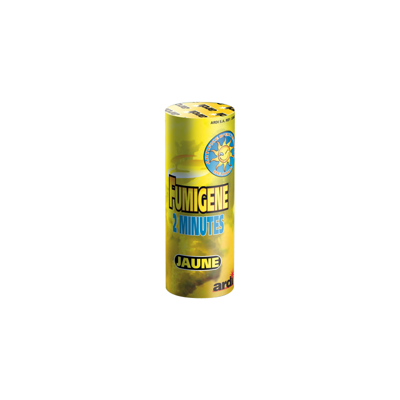 POT FUMIGENE 2 MINUTES JAUNE POT FUMIGENE 2 MINUTES JAUNE