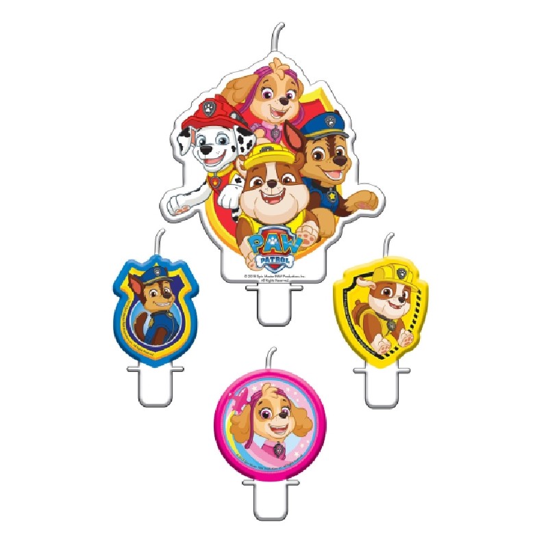 4 BOUGIES PAT PATROUILLE 4 BOUGIES PAT PATROUILLE