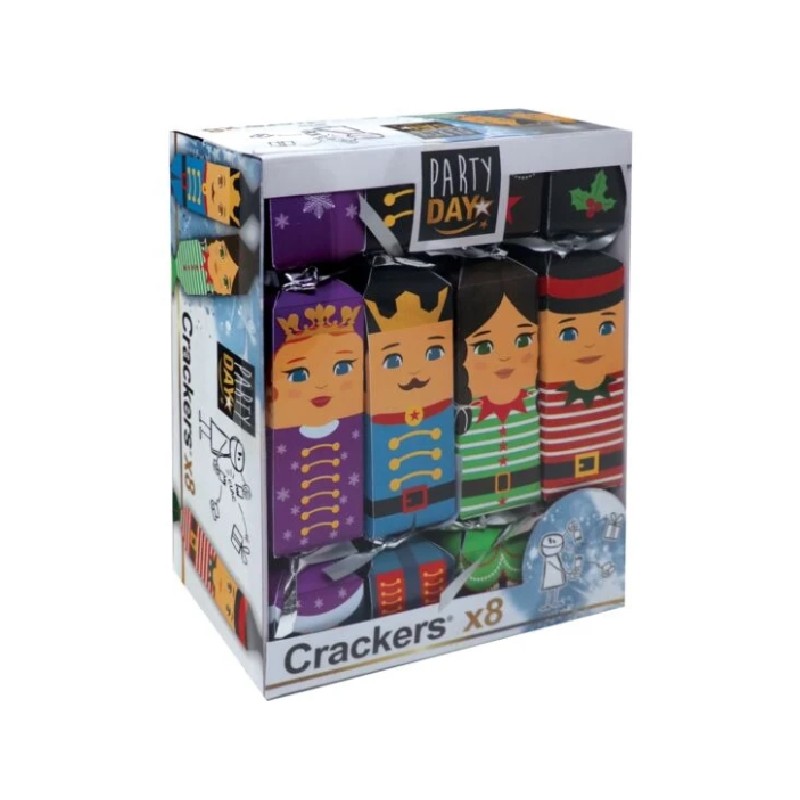 8 CRACKERS DE FETE NUTCRACKERS AVEC MASQUES SELFIES 8 CRACKERS DE FETE NUTCRACKERS AVEC MASQUES SELFIES